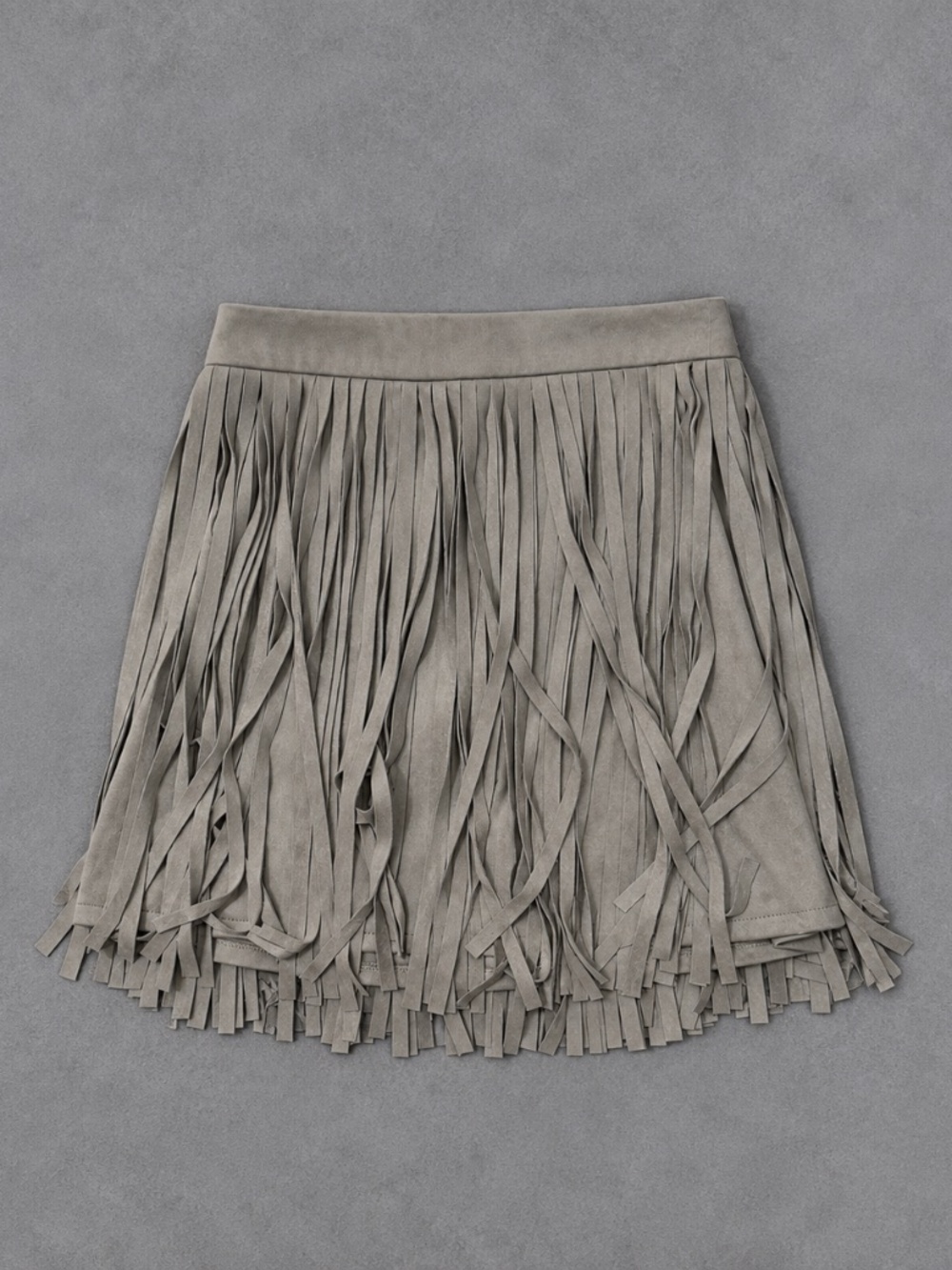 BB Dakota Faux Suede Fringe Mini Skirt – Size 0